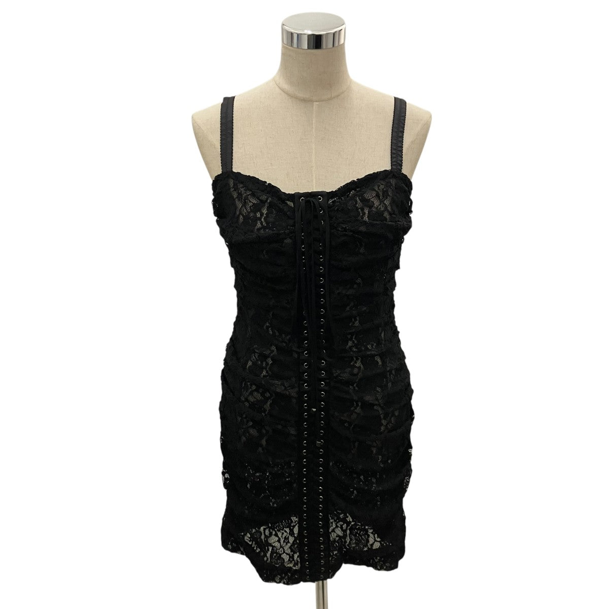 DOLCE ＆ GABBANA レースアップドレスF6A3WT 古着・中古-1枚目のアイテム画像