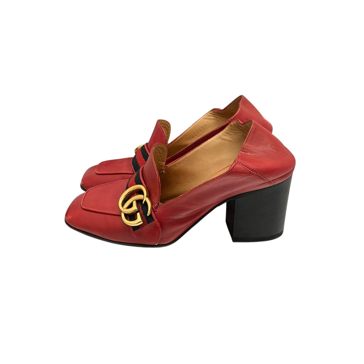 GUCCI ミッドヒールローファー423535 古着・中古-4枚目のアイテム画像
