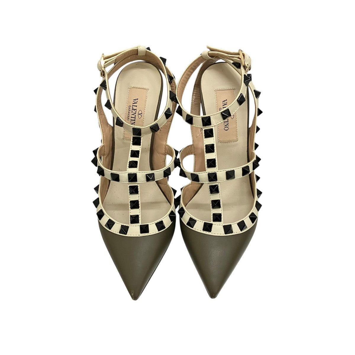 VALENTINO ロックスタッズヒールパンプス 古着・中古-2枚目のアイテム画像