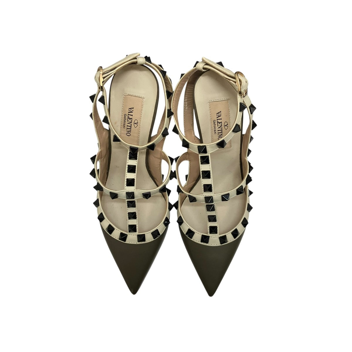 VALENTINO ロックスタッズヒールパンプス 古着・中古-5枚目のアイテム画像