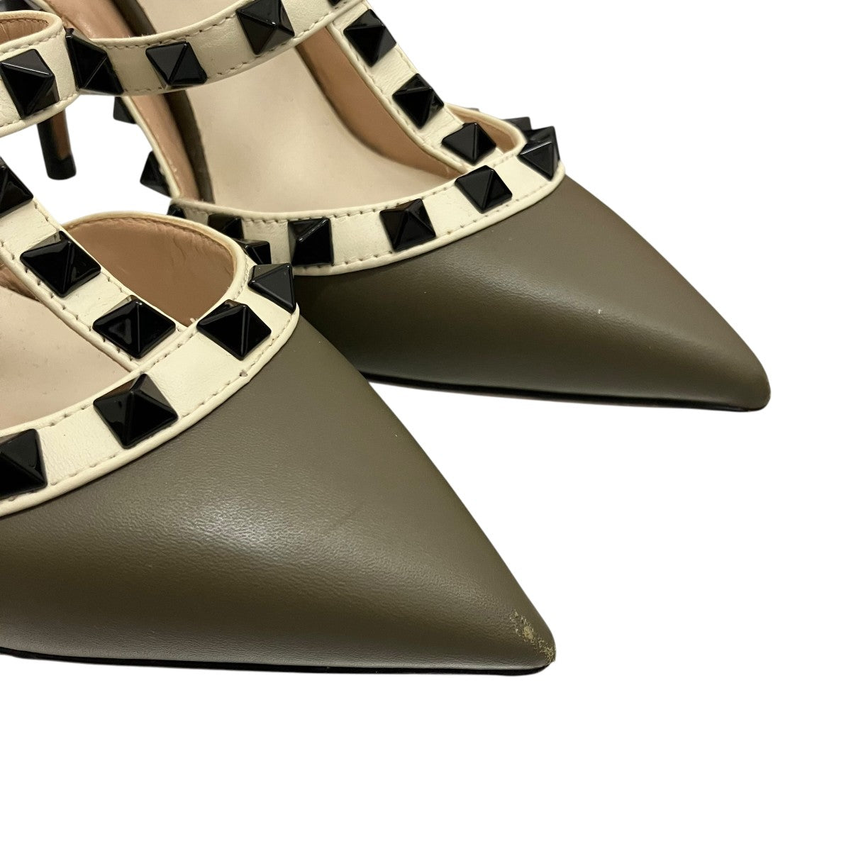 VALENTINO ロックスタッズヒールパンプス 古着・中古-7枚目のアイテム画像
