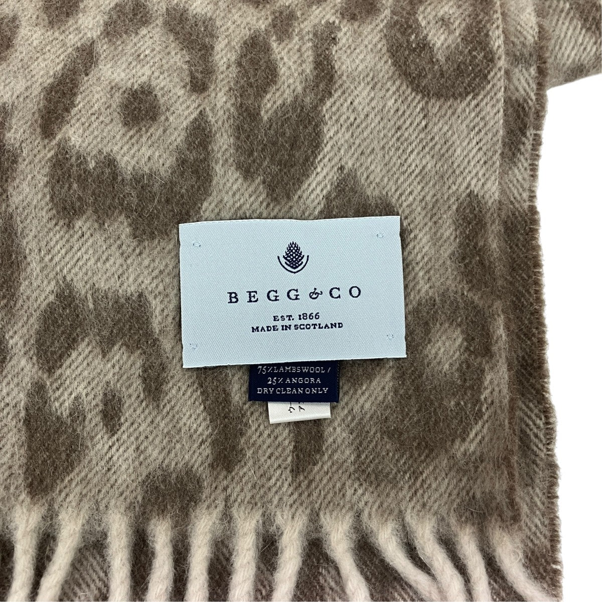 bagg ＆ co×TOMORROW LAND レオパードマフラー 古着・中古-3枚目のアイテム画像