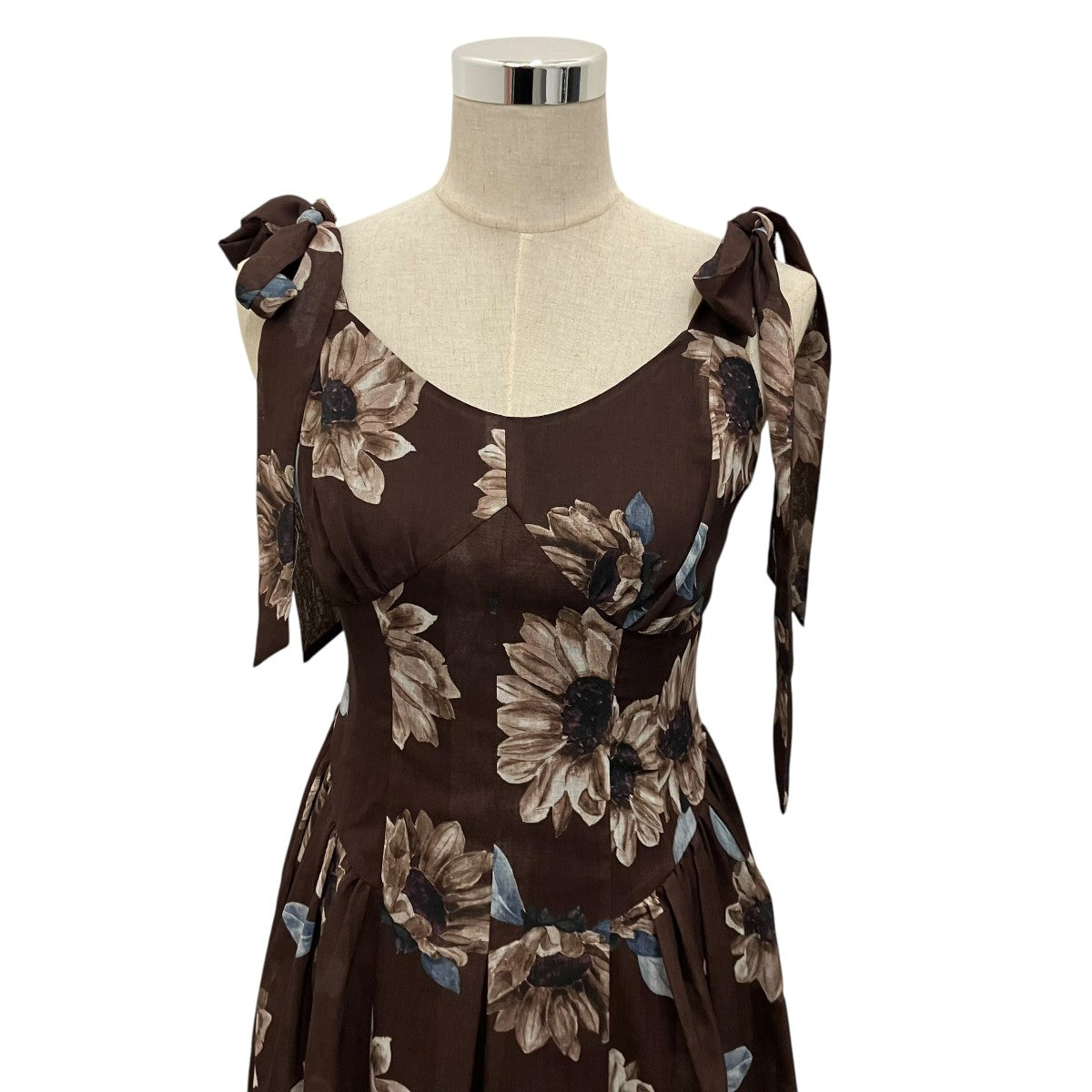 Her lip to 【SUNFLOWER-PRINTED MIDI DRESS】ワンピース1222305084 古着・中古-4枚目のアイテム画像