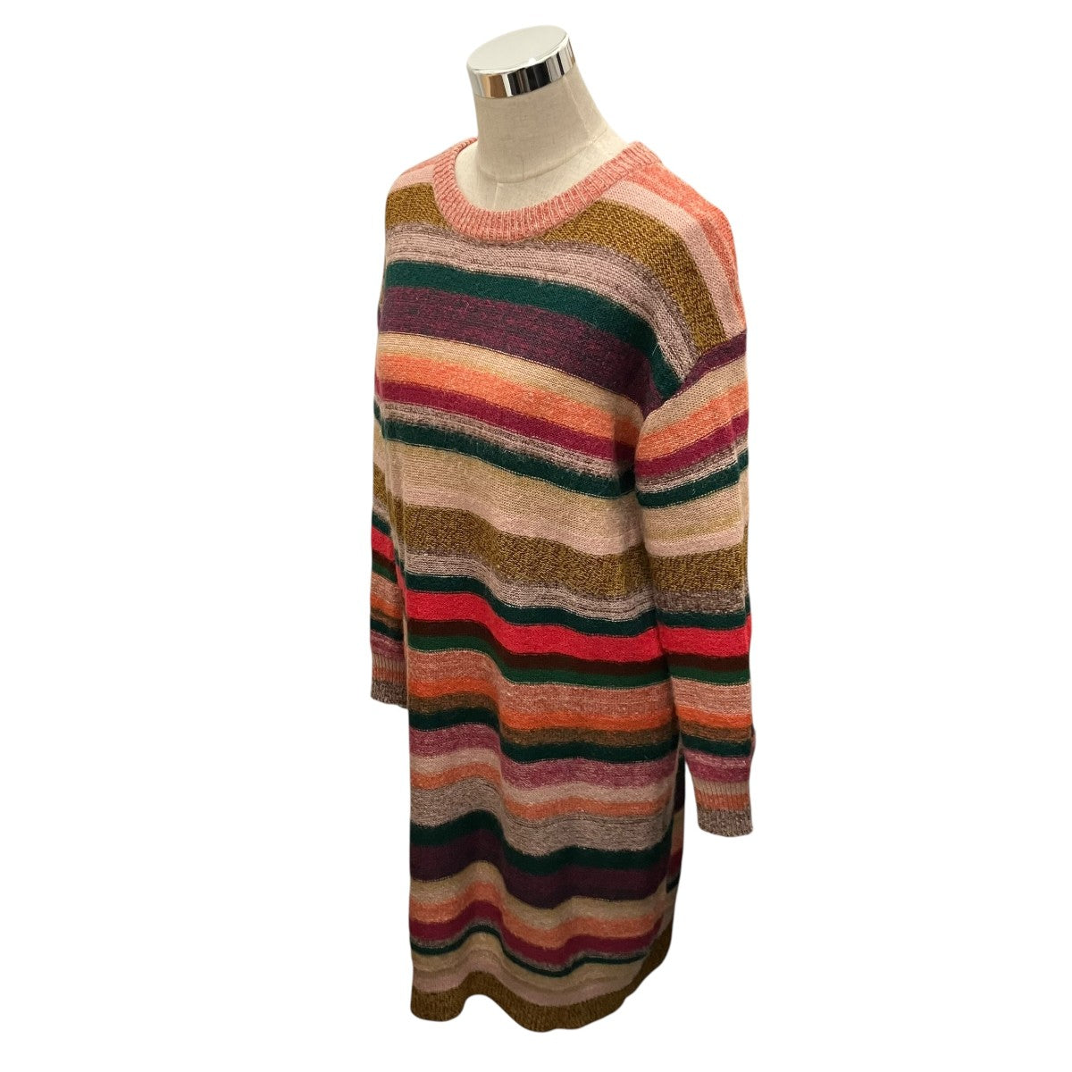 PS Paul Smith ペインテッドストライプニットワンピース 古着・中古-3枚目のアイテム画像