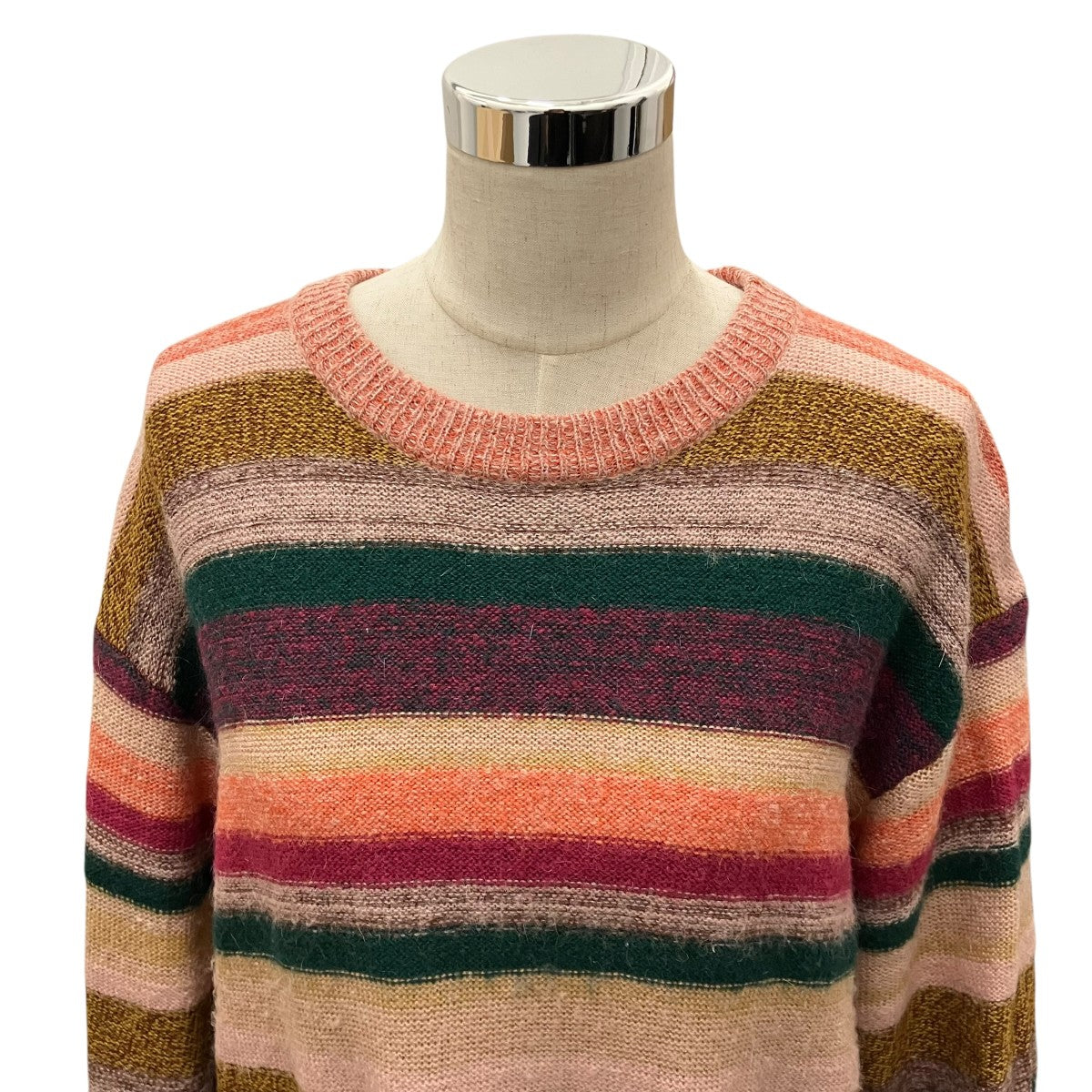PS Paul Smith ペインテッドストライプニットワンピース 古着・中古-4枚目のアイテム画像