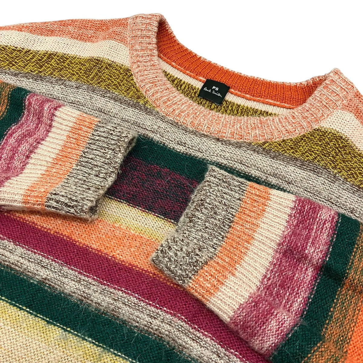 PS Paul Smith ペインテッドストライプニットワンピース 古着・中古-6枚目のアイテム画像
