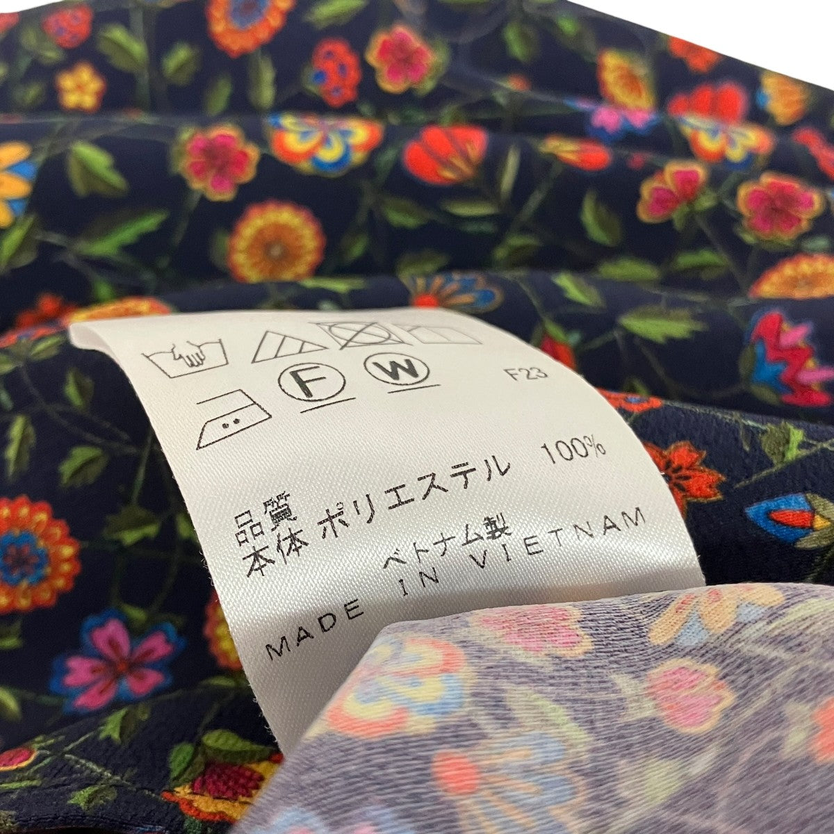 PS Paul Smith フラワーノースリーブワンピース 古着・中古-6枚目のアイテム画像