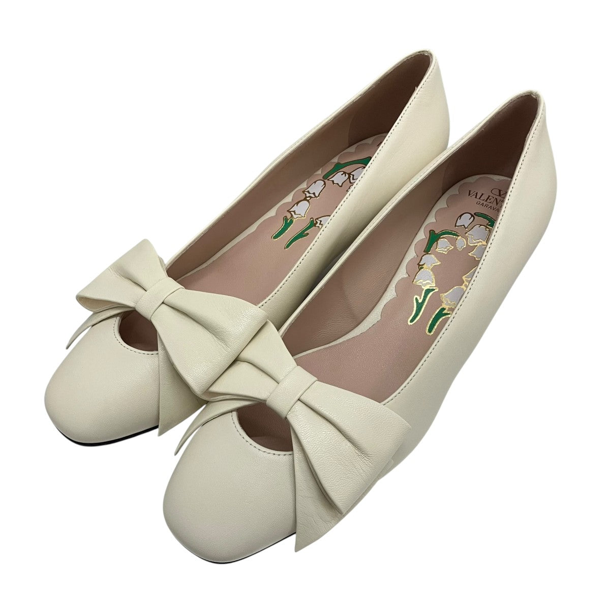 VALENTINO GARAVANI リボンパンプス6W2S0LB5 古着・中古-1枚目のアイテム画像