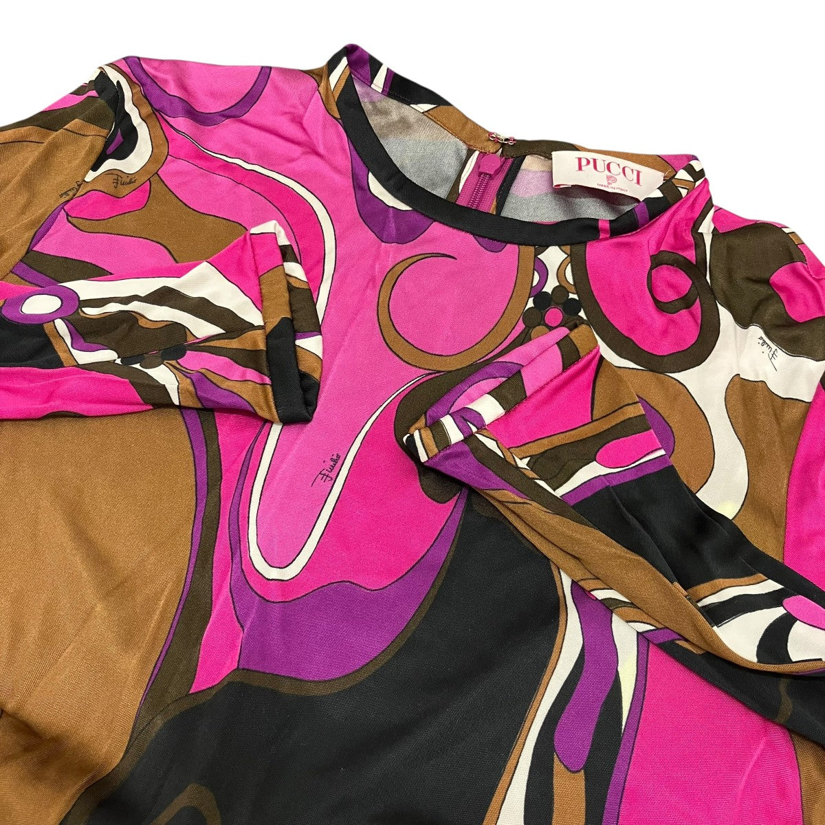 PUCCI プッチ柄切替ワンピース4UJI02 古着・中古-5枚目のアイテム画像