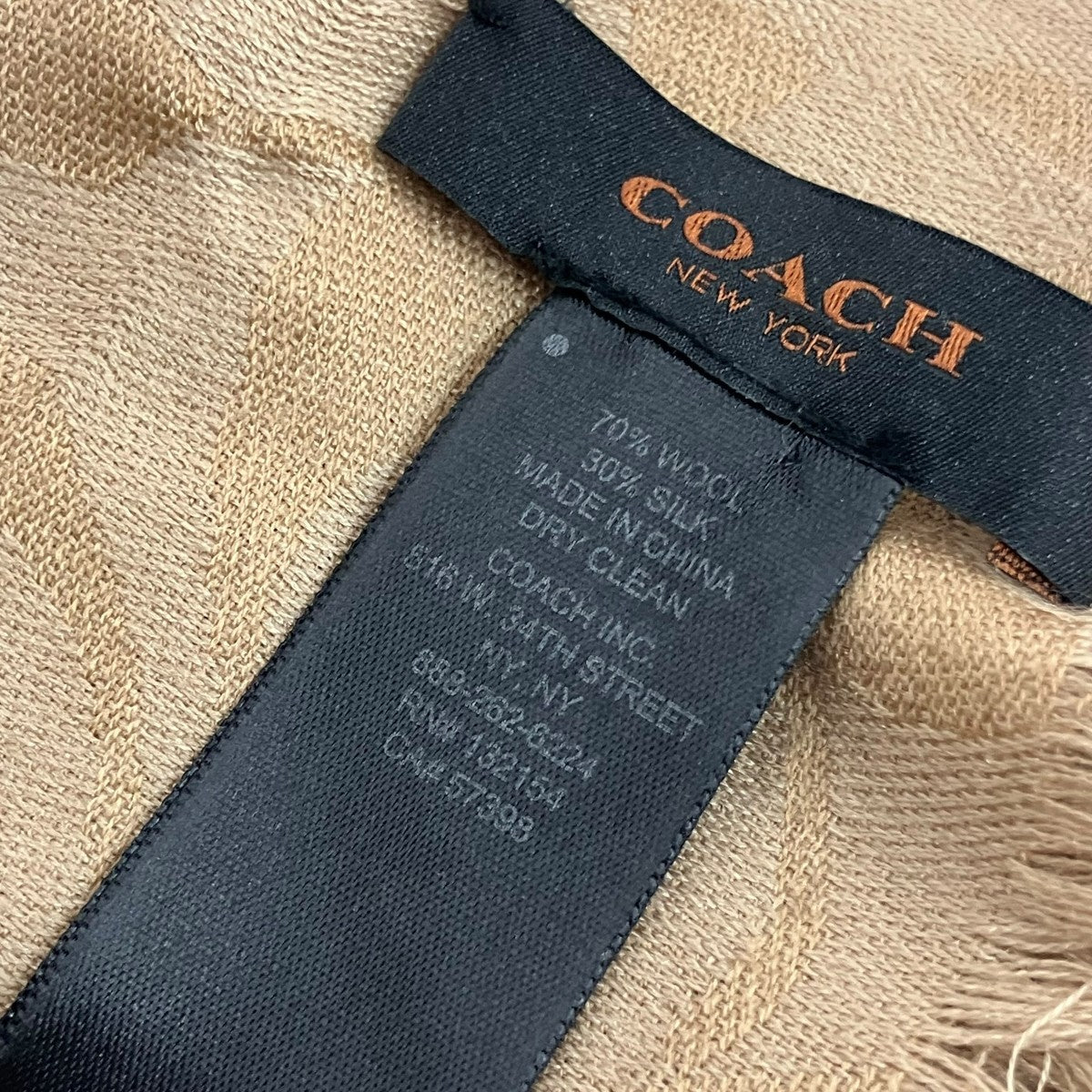 COACH シグネチャーロゴストール 古着・中古-5枚目のアイテム画像