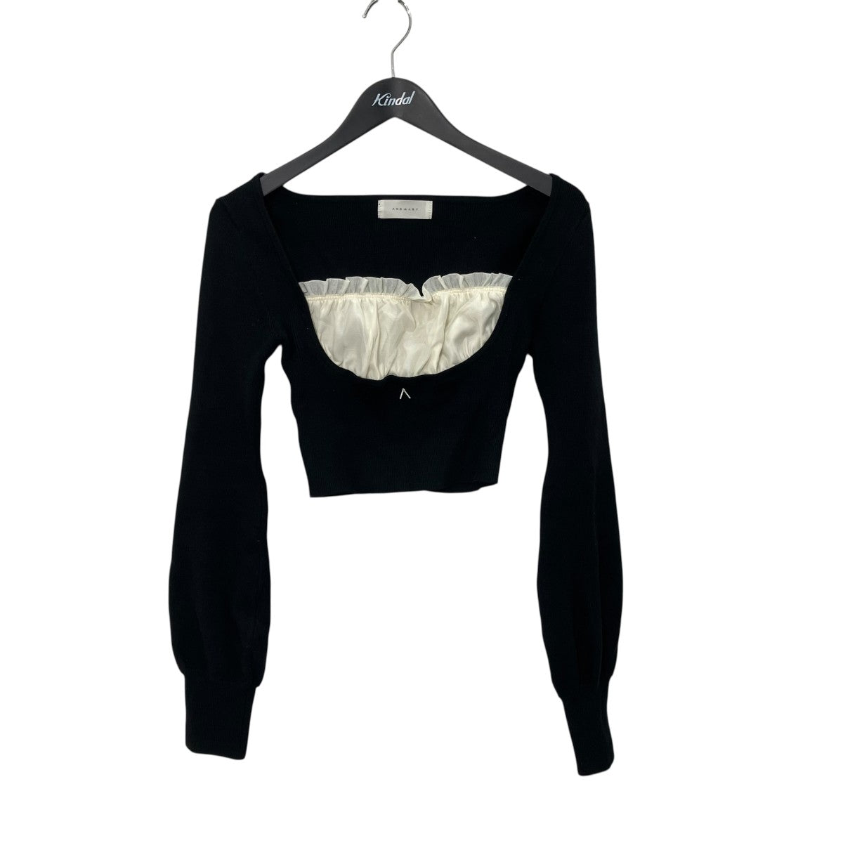 AND MARY Mew frill topsフリル付きニットAM0695 古着・中古-1枚目のアイテム画像