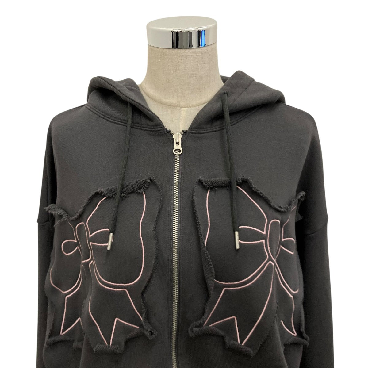 youhee 【RIBBON HOODIE】ジップパーカーYHHZDC001CH 古着・中古-4枚目のアイテム画像