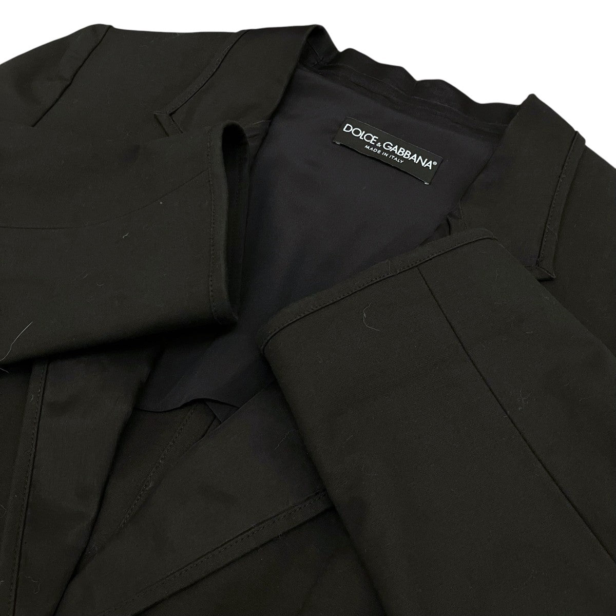 DOLCE ＆ GABBANA シルク混 コットン 1B テーラードジャケットF255OT 古着・中古-6枚目のアイテム画像