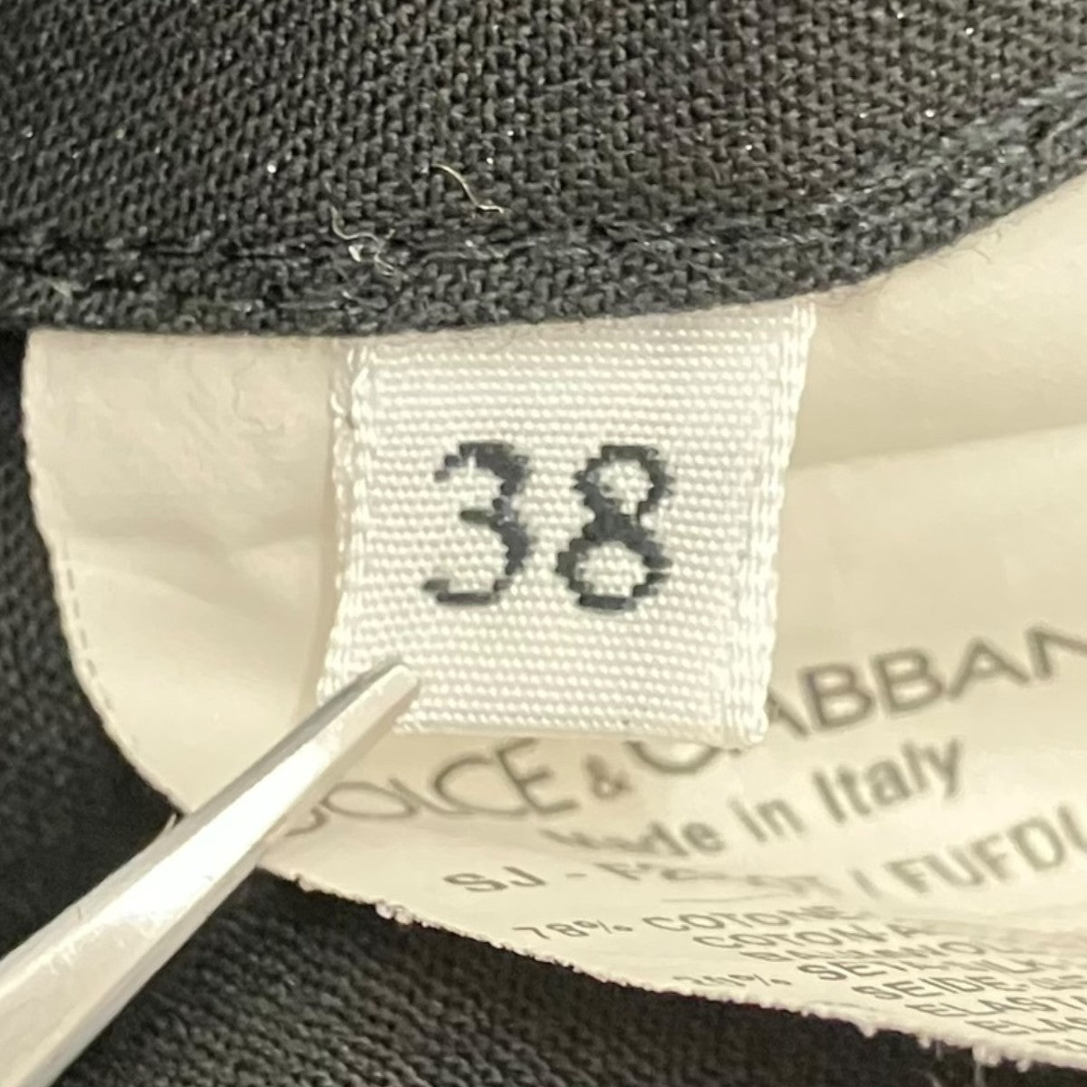DOLCE ＆ GABBANA シルク混 コットン 1B テーラードジャケットF255OT 古着・中古-7枚目のアイテム画像