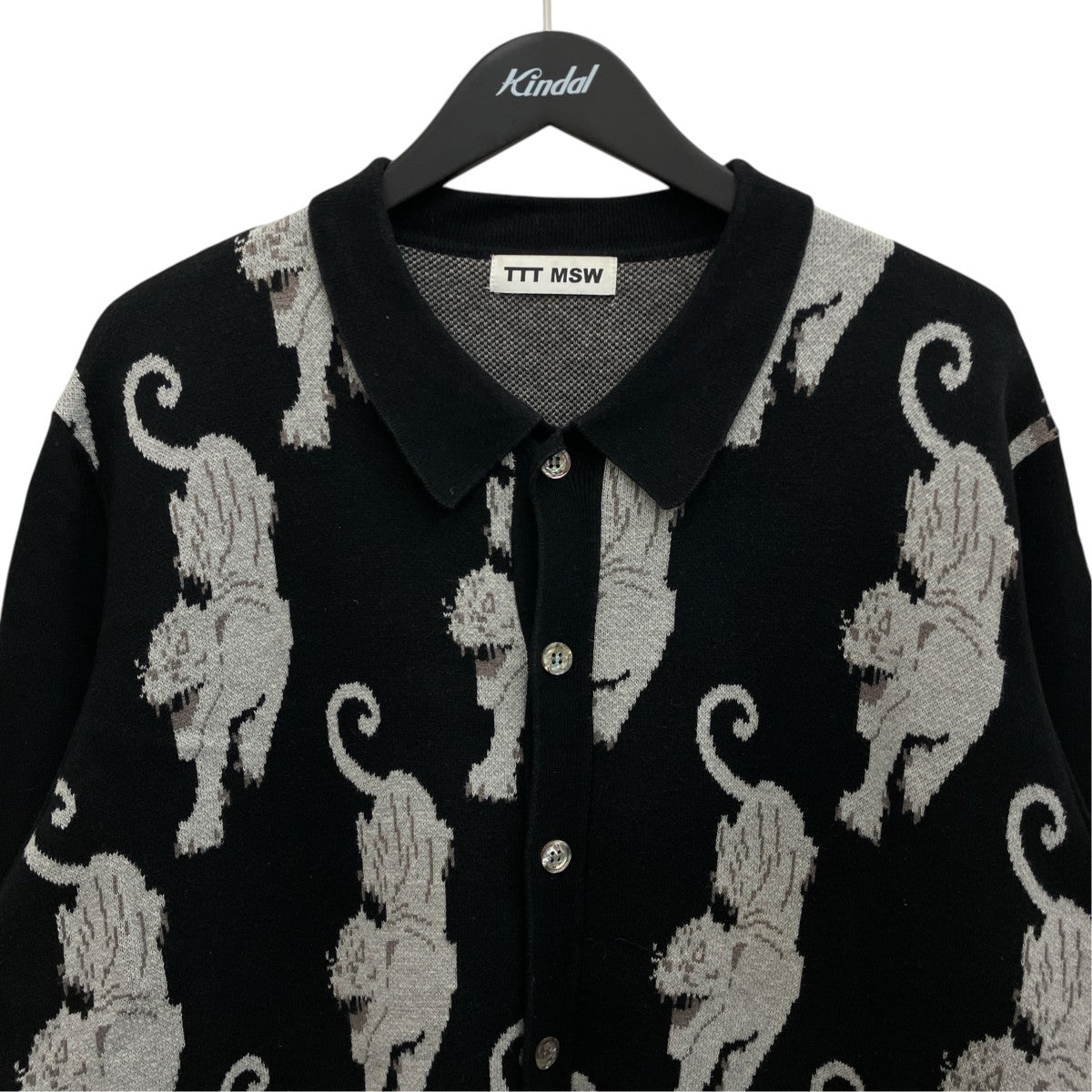 TTT MSW 【Panther Knit Cardigan】パンサーニットカーディガンTTT-2021AW-KT03 古着・中古-3枚目のアイテム画像