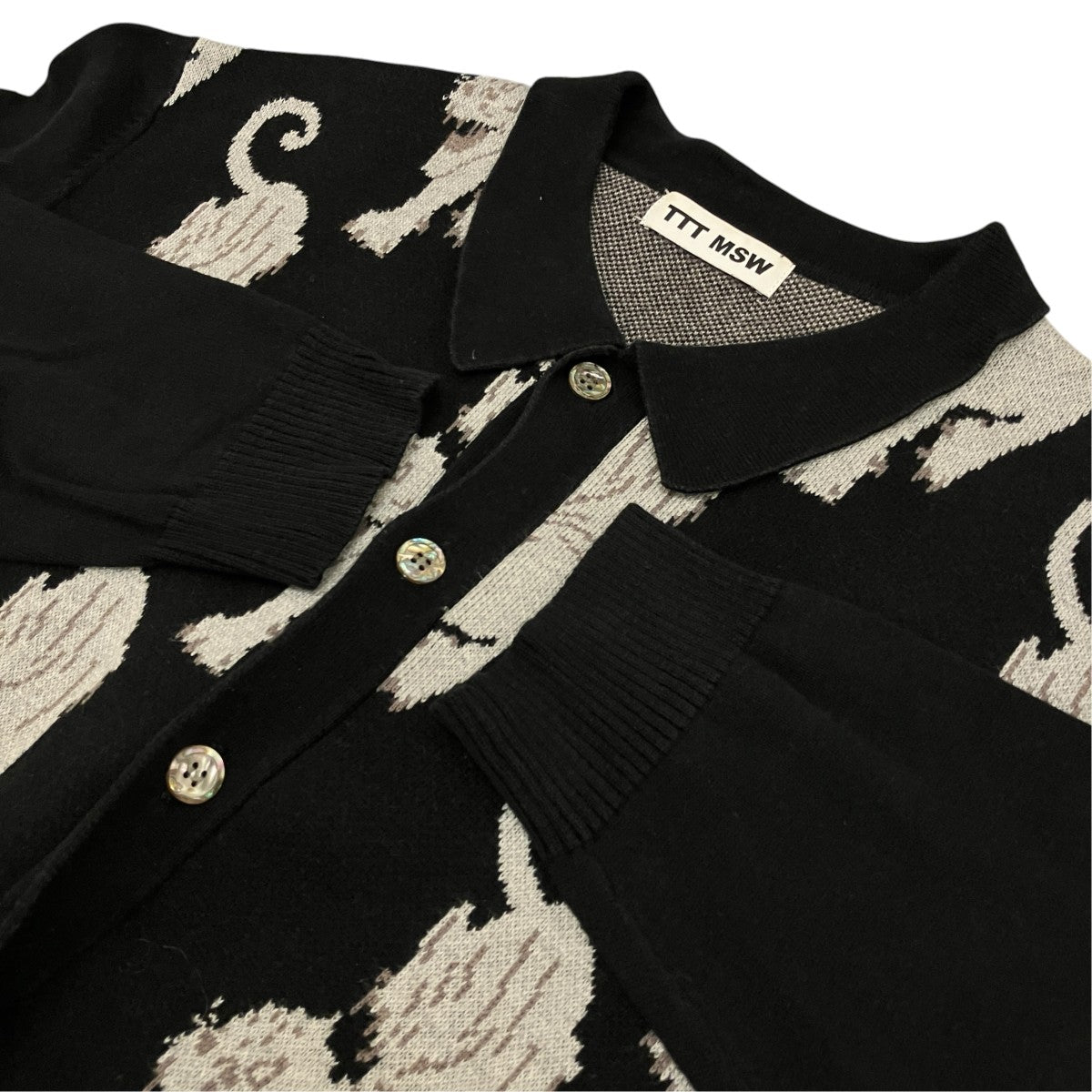 TTT MSW 【Panther Knit Cardigan】パンサーニットカーディガンTTT-2021AW-KT03 古着・中古-5枚目のアイテム画像