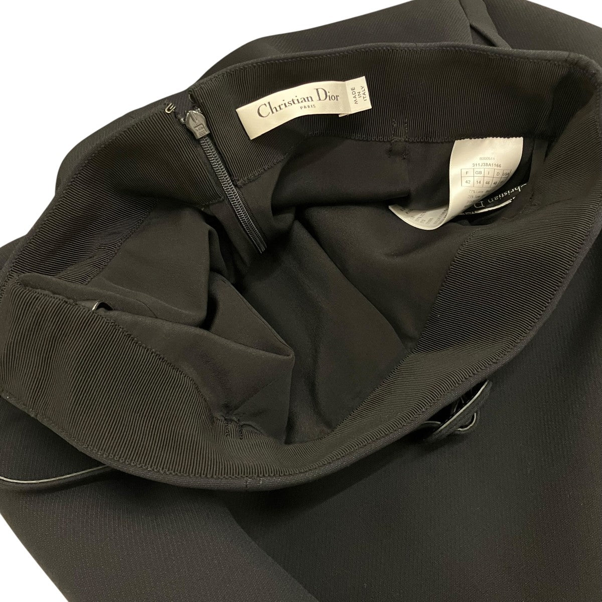 Christian Dior ベルテッドスカート311J38A1166 古着・中古-6枚目のアイテム画像