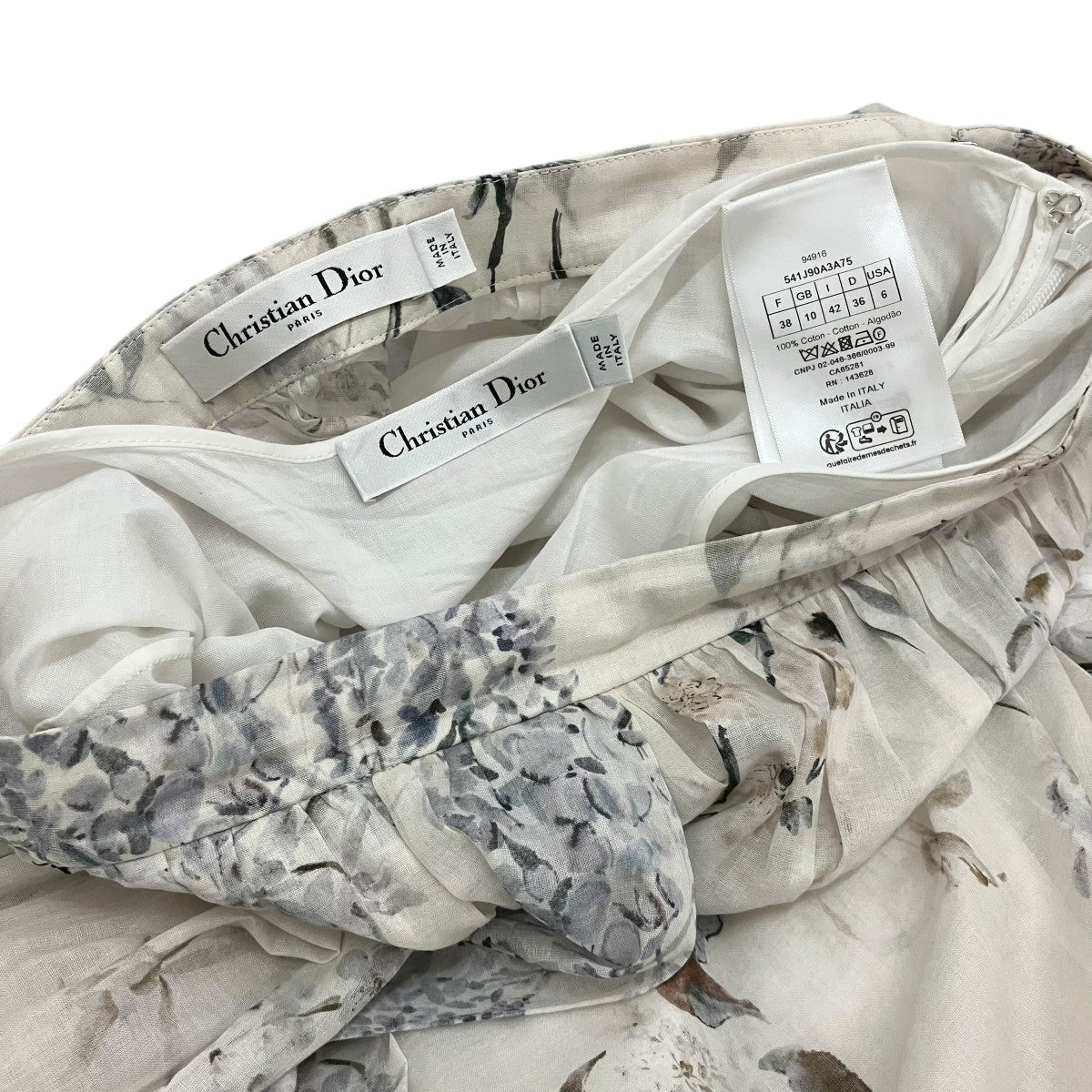 Christian Dior フレアミディスカート541J90A3A75 古着・中古-5枚目のアイテム画像