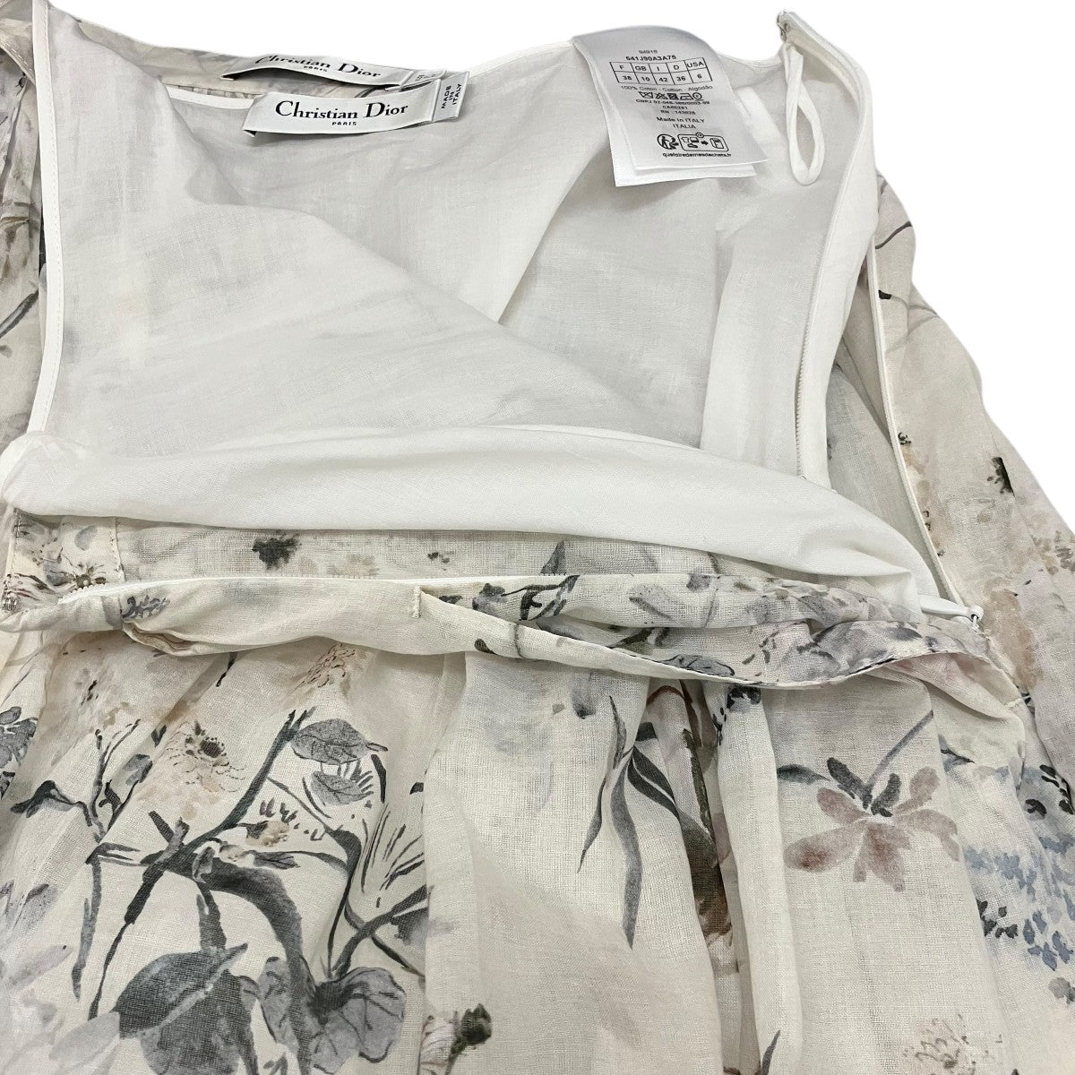 Christian Dior フレアミディスカート541J90A3A75 古着・中古-6枚目のアイテム画像