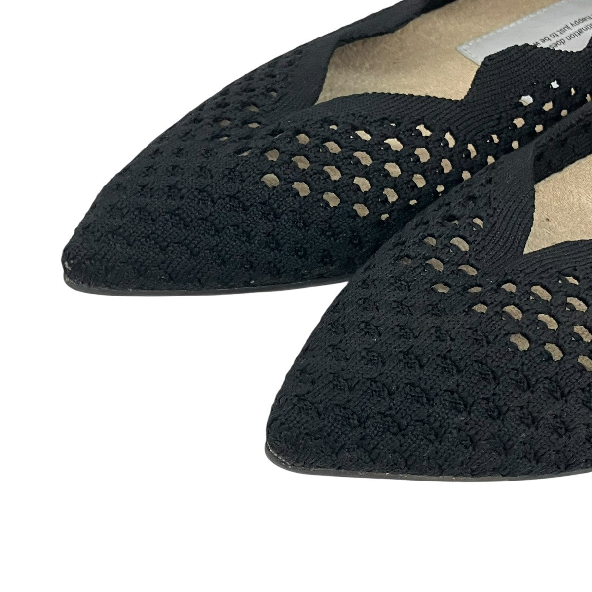 offen(オッフェン) pointed-SCALLOP MESHパンプス ブラック サイズ 40