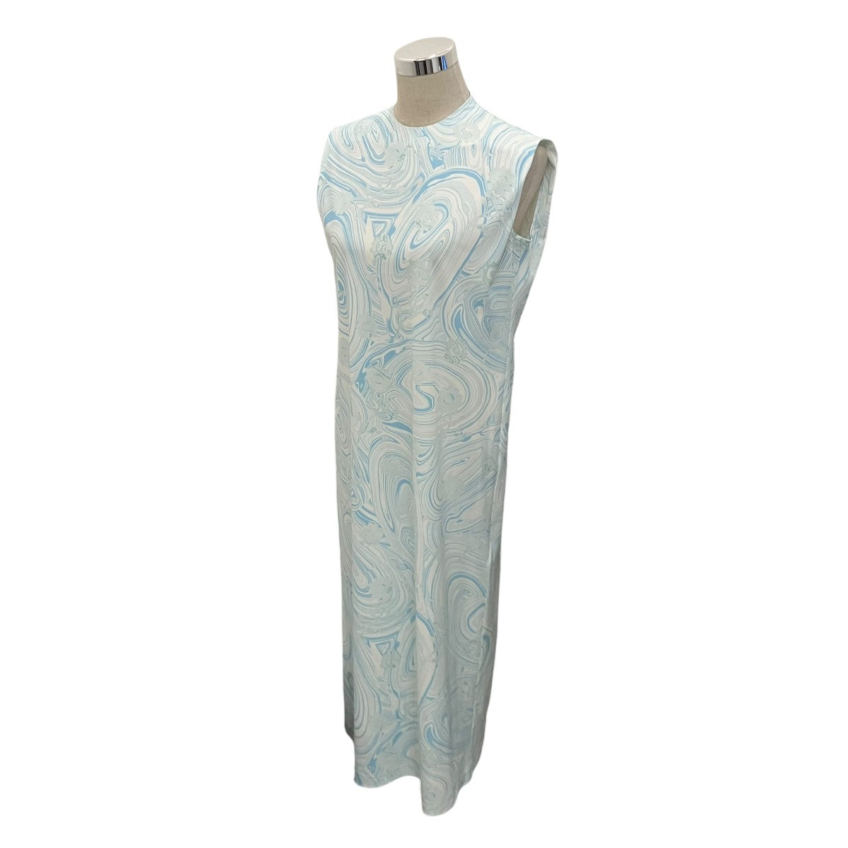 mame kurogouchi 26SS【MARBLE PRINT JERSEY DRESS】ワンピースMM26SS-JS057 古着・中古-1枚目のアイテム画像