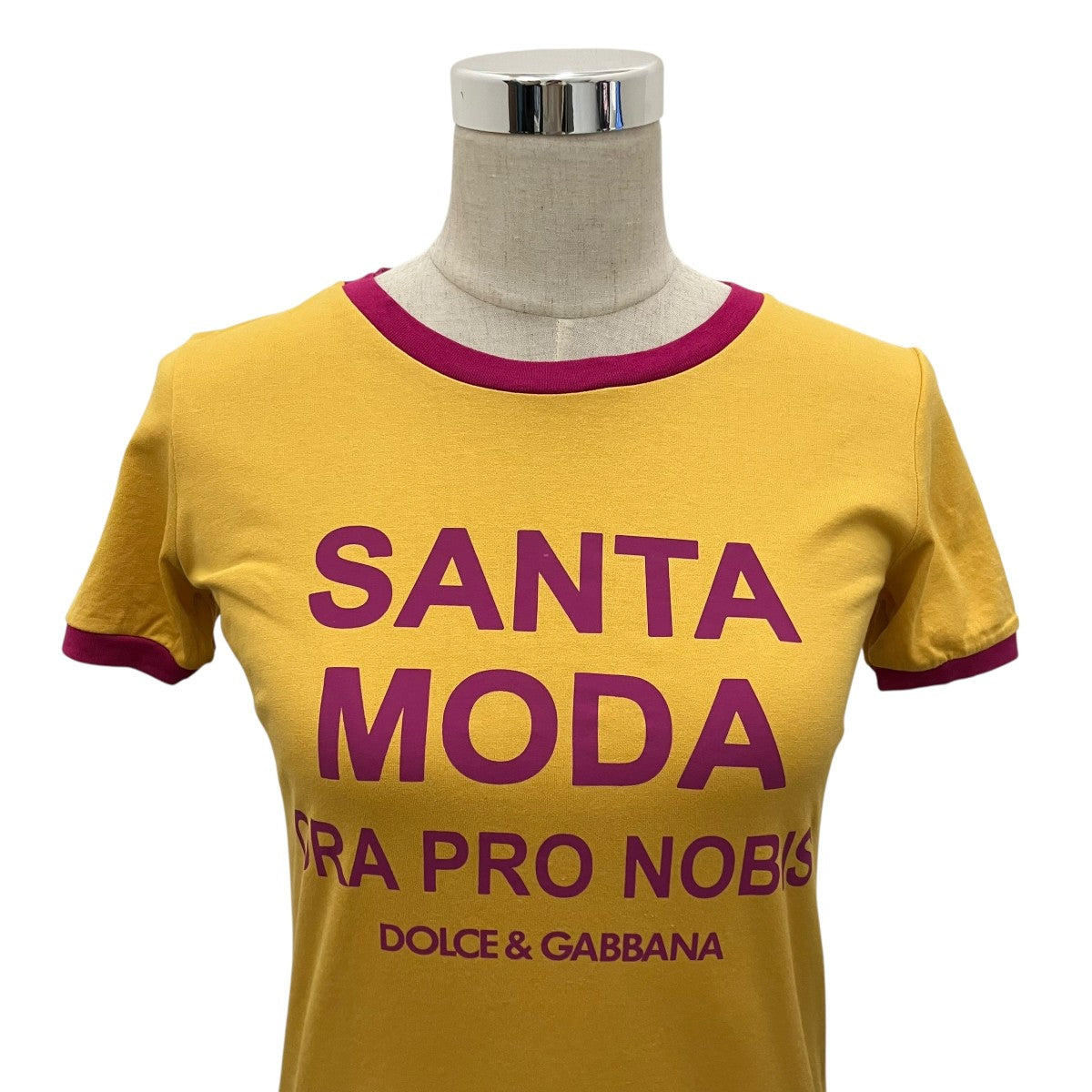 DOLCE ＆ GABBANA リンガーTシャツF8H32T 古着・中古-4枚目のアイテム画像