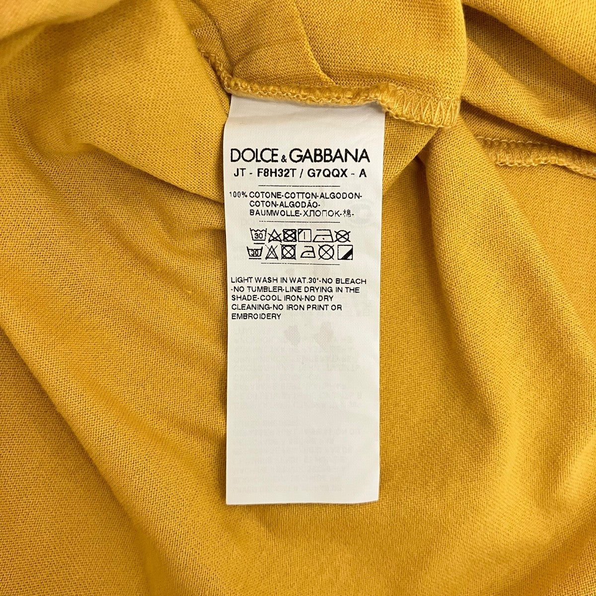 DOLCE ＆ GABBANA リンガーTシャツF8H32T 古着・中古-8枚目のアイテム画像
