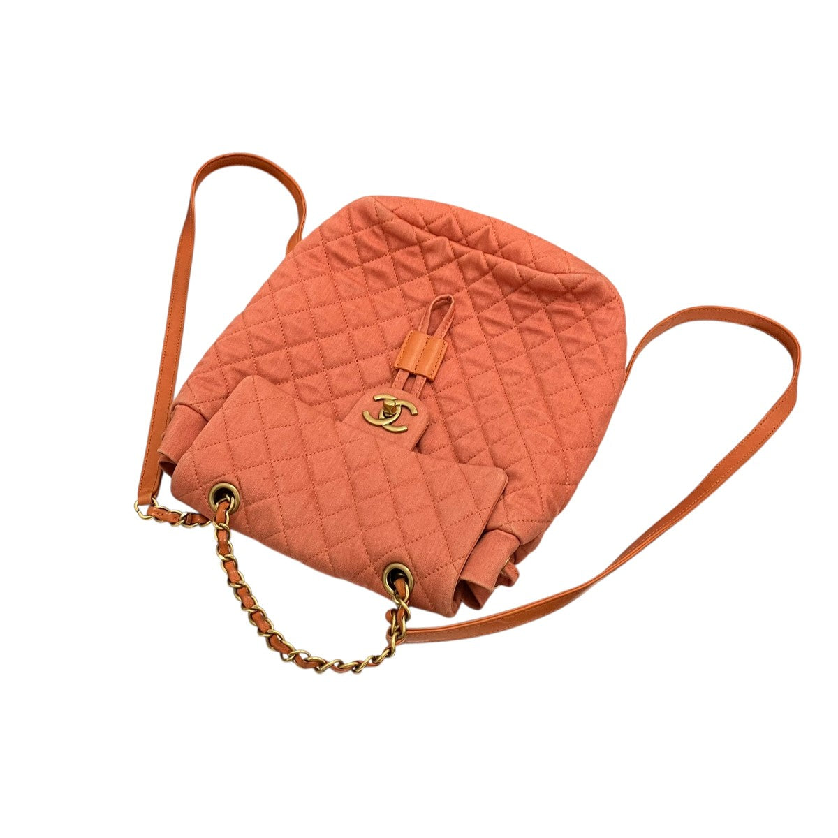 CHANEL マトラッセデニムバックパック 古着・中古-4枚目のアイテム画像