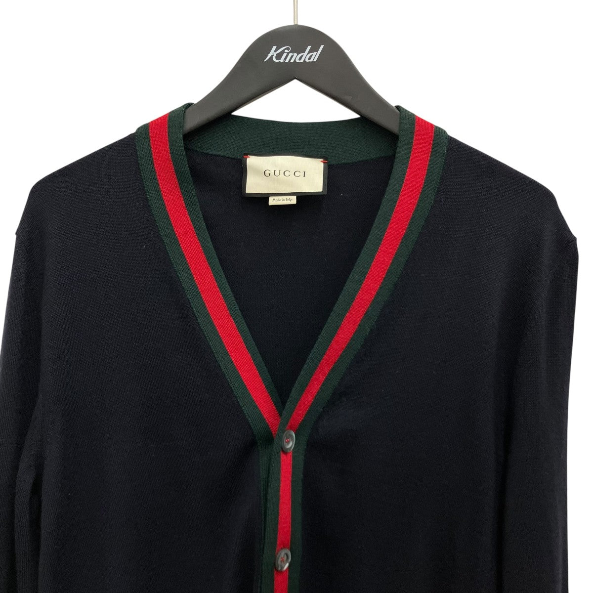 GUCCI シェリーラインニットカーディガン408146 古着・中古-3枚目のアイテム画像