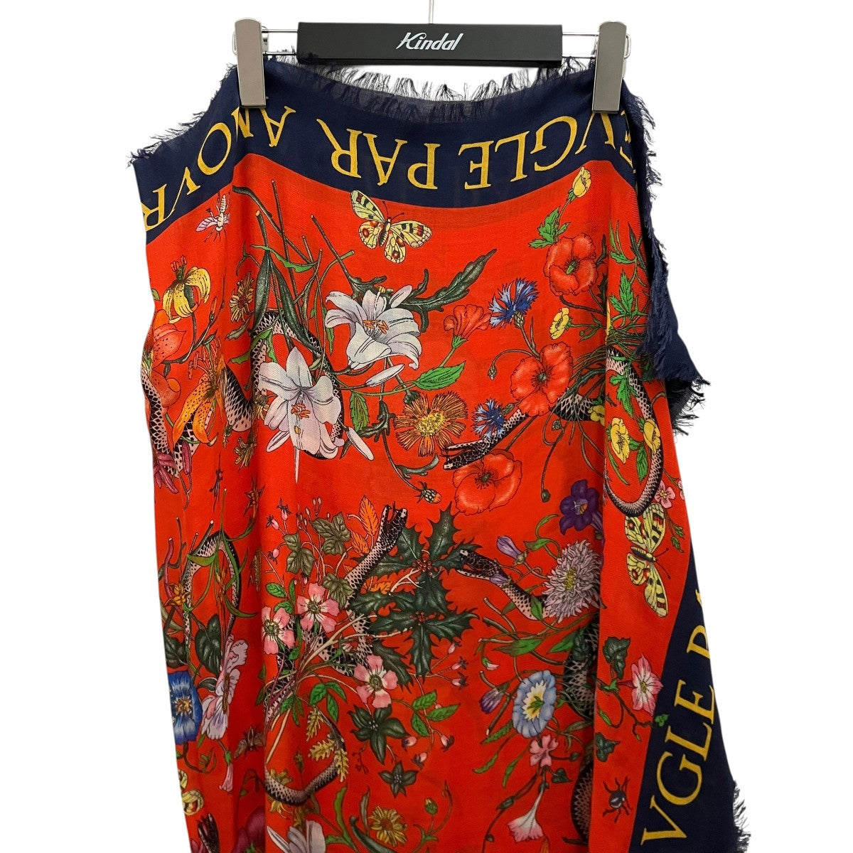 GUCCI フローラルスネークプリントスカーフ476474 古着・中古-3枚目のアイテム画像