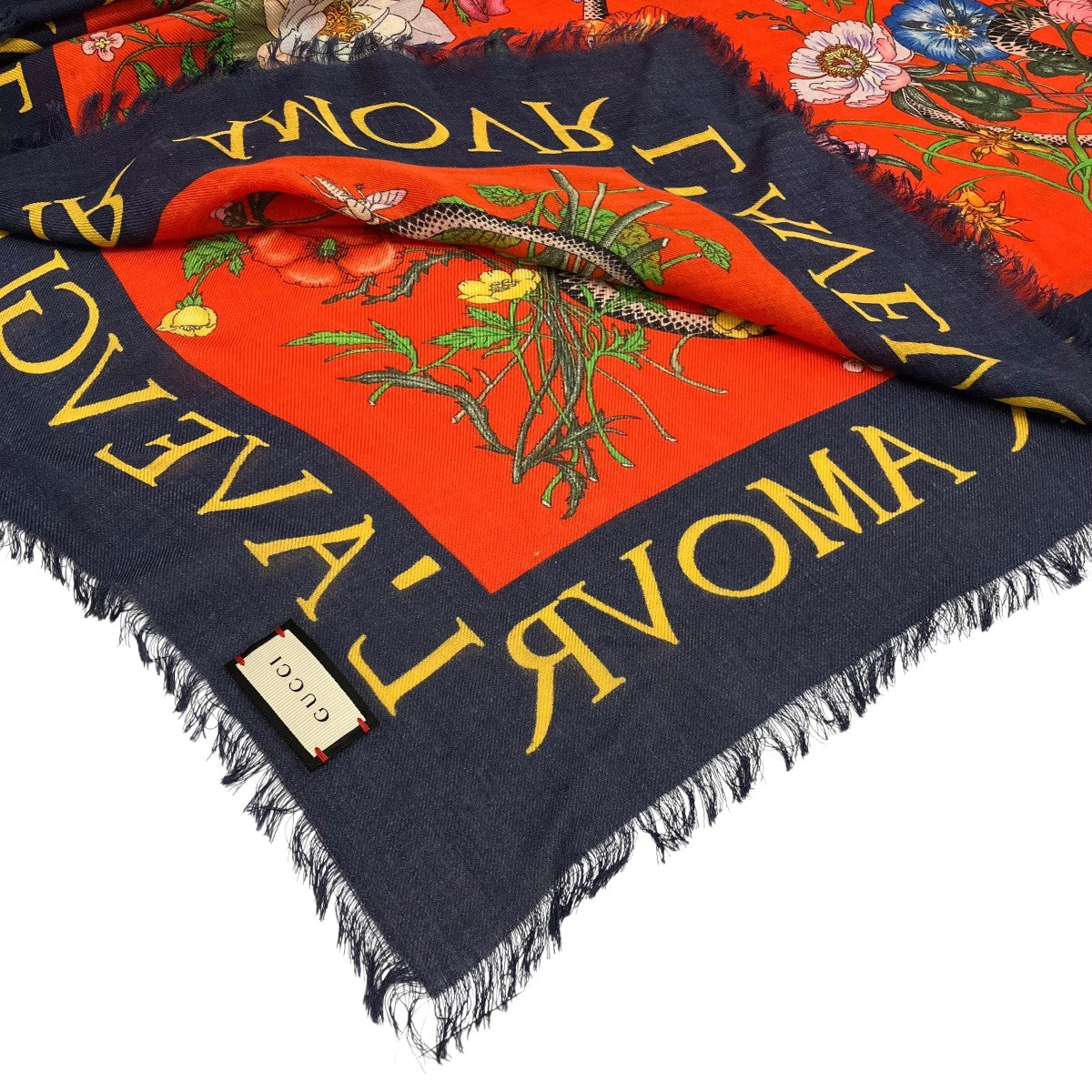 GUCCI フローラルスネークプリントスカーフ476474 古着・中古-7枚目のアイテム画像