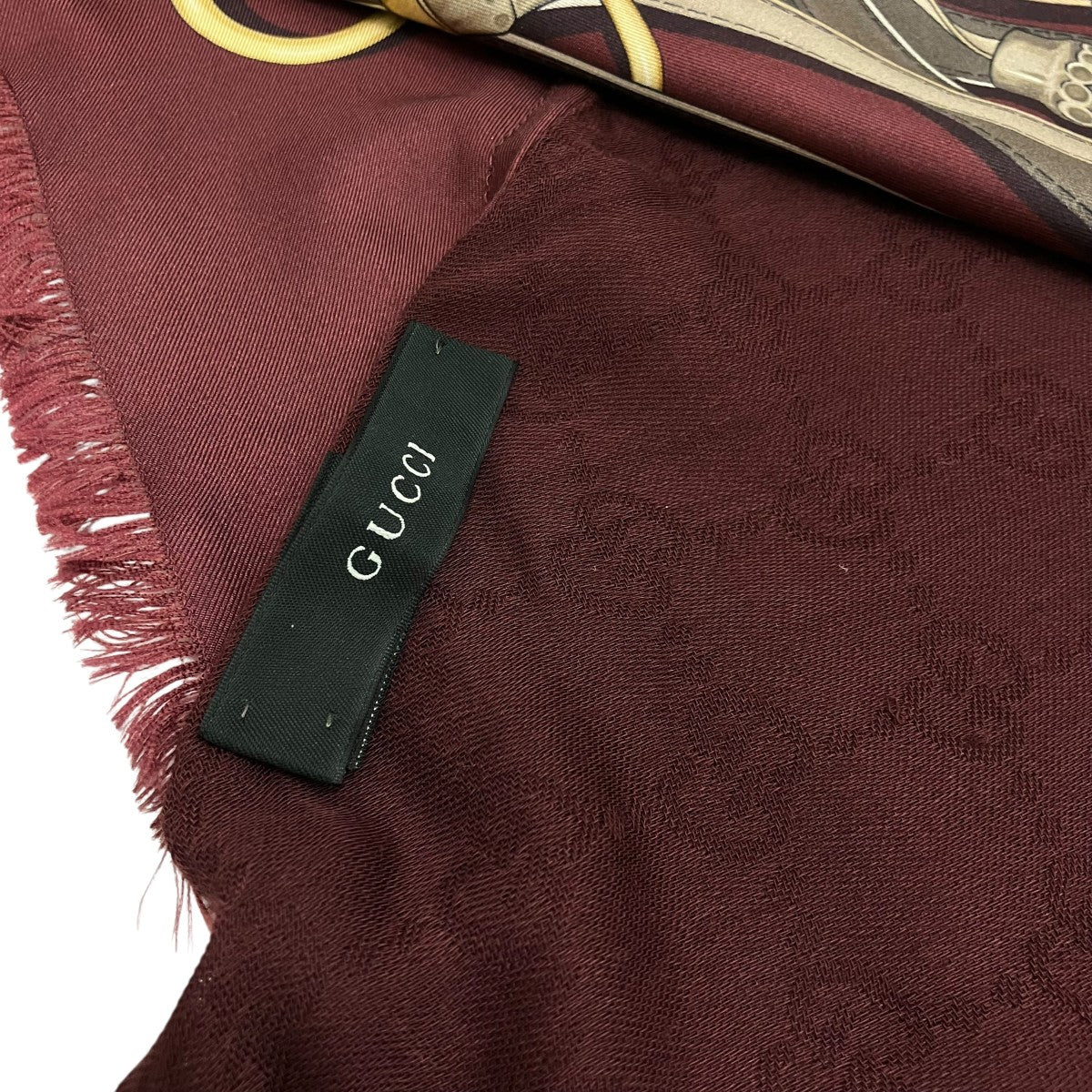 GUCCI ドッキングGG柄ストール 古着・中古-8枚目のアイテム画像