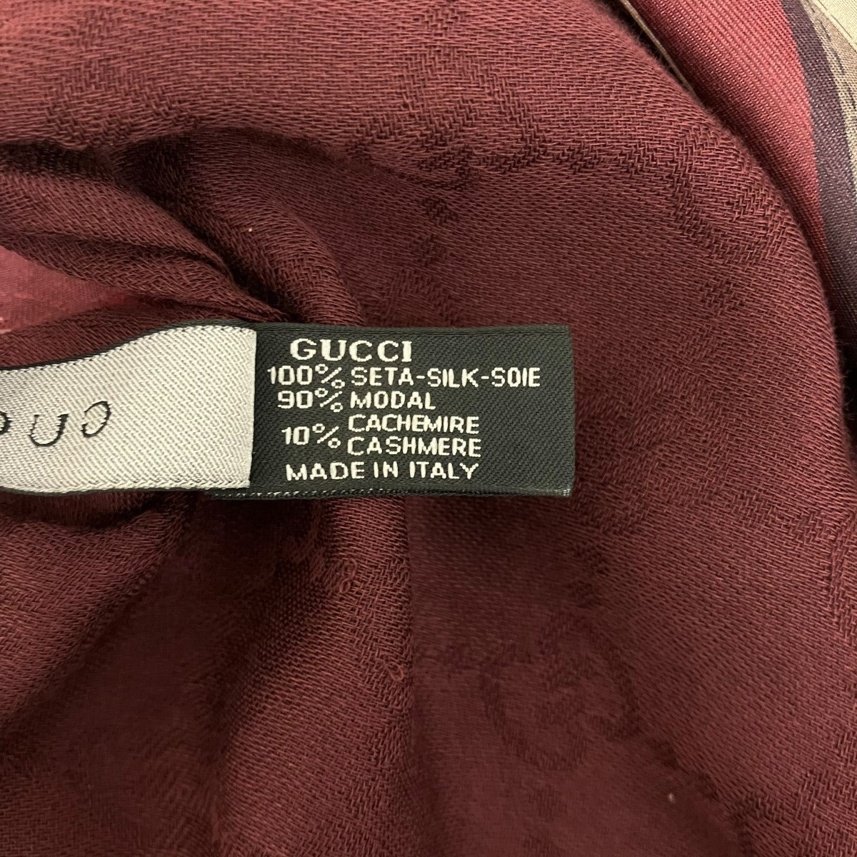 GUCCI ドッキングGG柄ストール 古着・中古-9枚目のアイテム画像