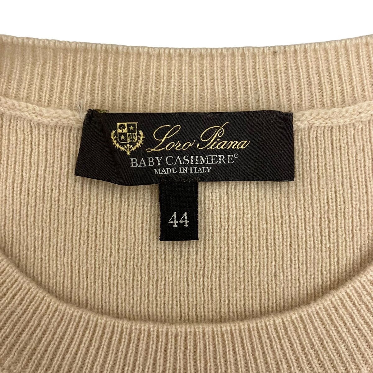 LORO PIANA ベビーカシミヤヘリンボーンニットFAL7819 古着・中古-7枚目のアイテム画像