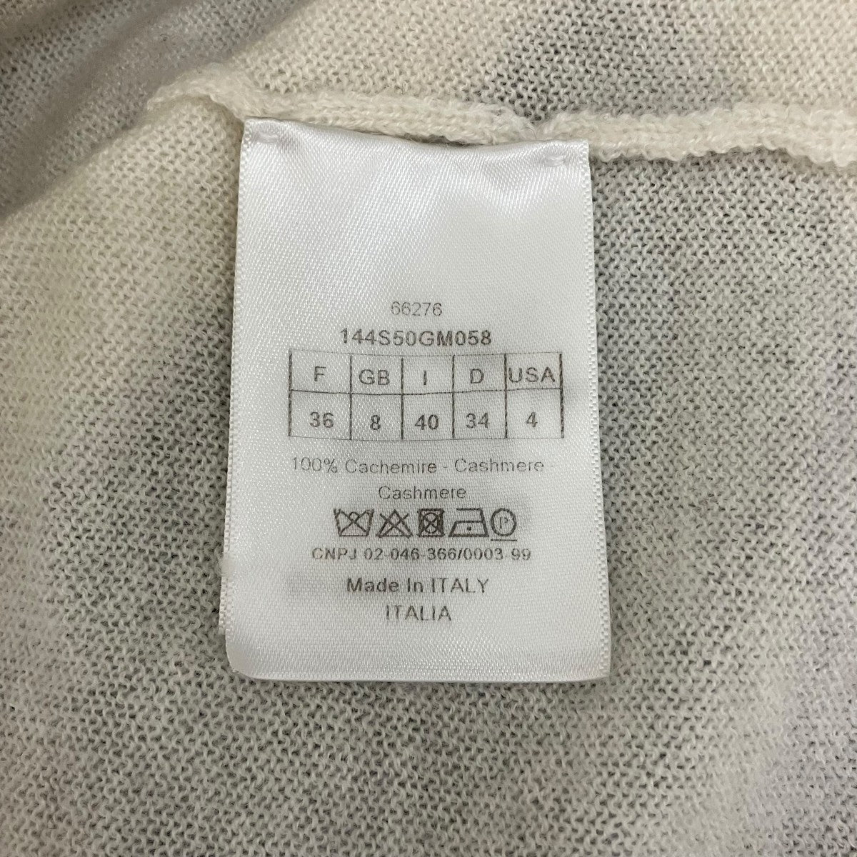 Christian Dior カシミヤニット144S50GM058 古着・中古-8枚目のアイテム画像