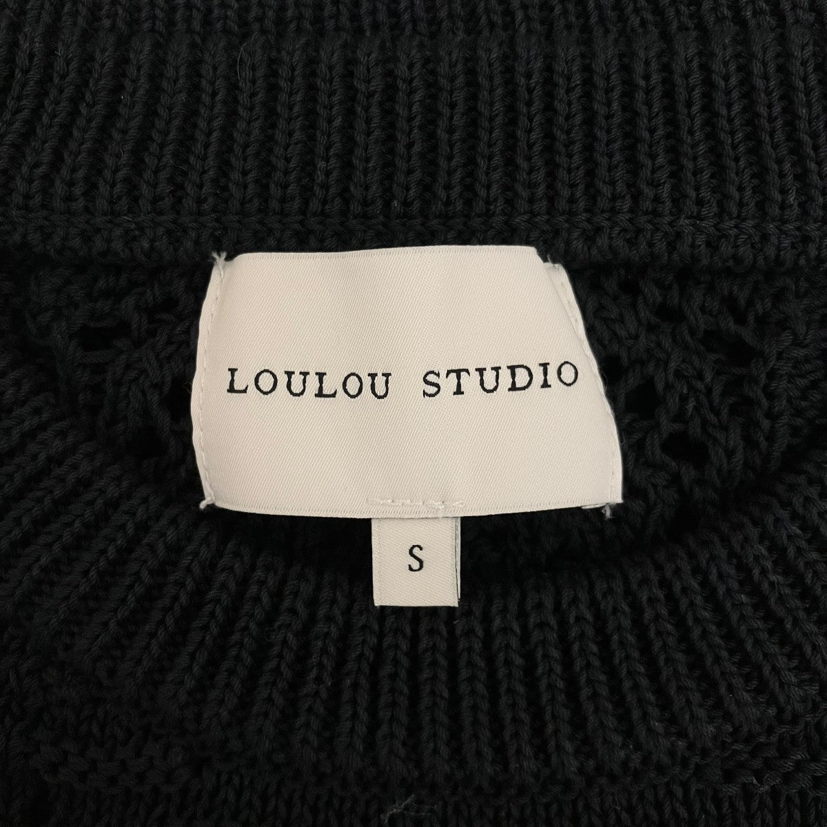 LOULOU STUDIO 【JARO】半袖クロップドクロシェニット 古着・中古-7枚目のアイテム画像
