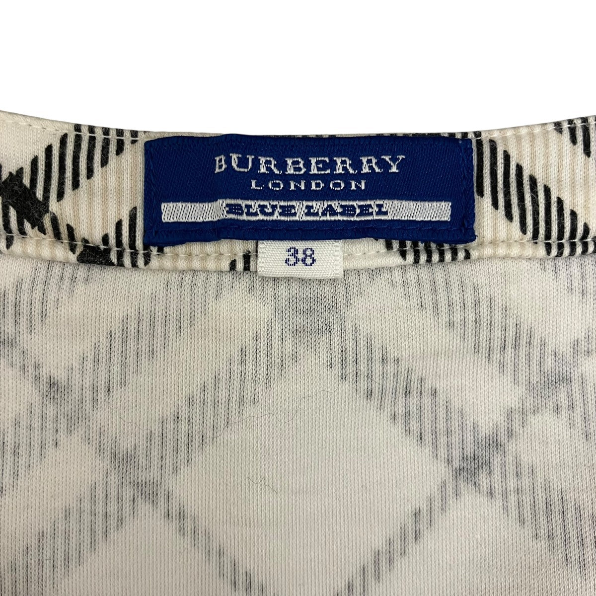 チェック柄VネックTシャツFA555-202-01