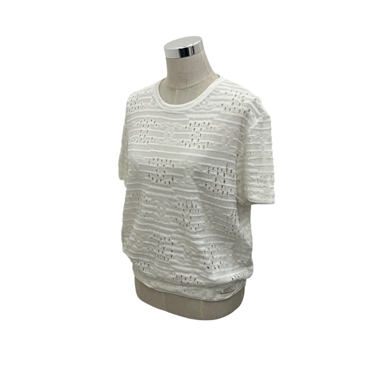 CHANEL ココマークジャガードTシャツP70389 古着・中古-1枚目のアイテム画像