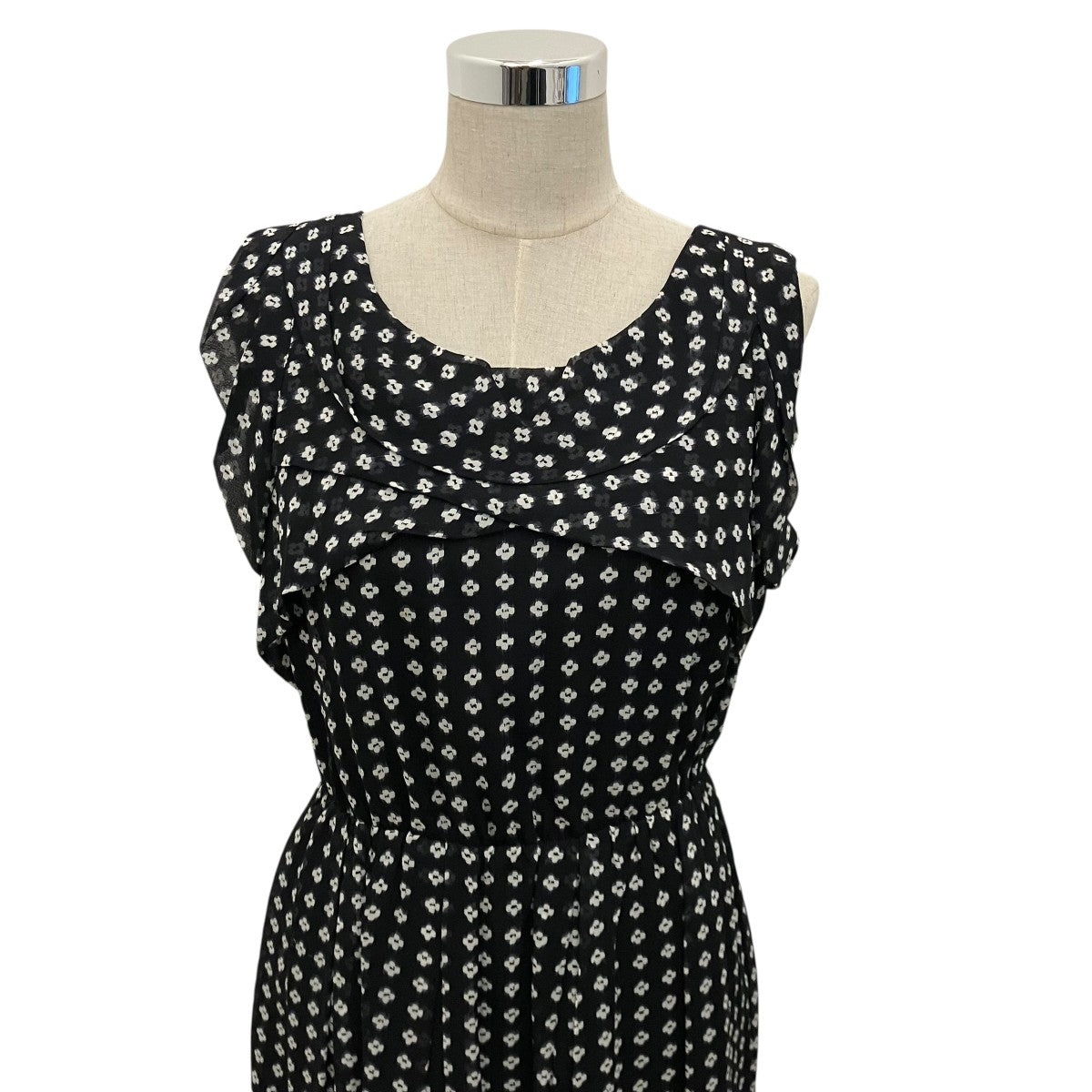 ARMANI COLLEZIONI フラワー総柄ワンピースNMA21T 古着・中古-4枚目のアイテム画像