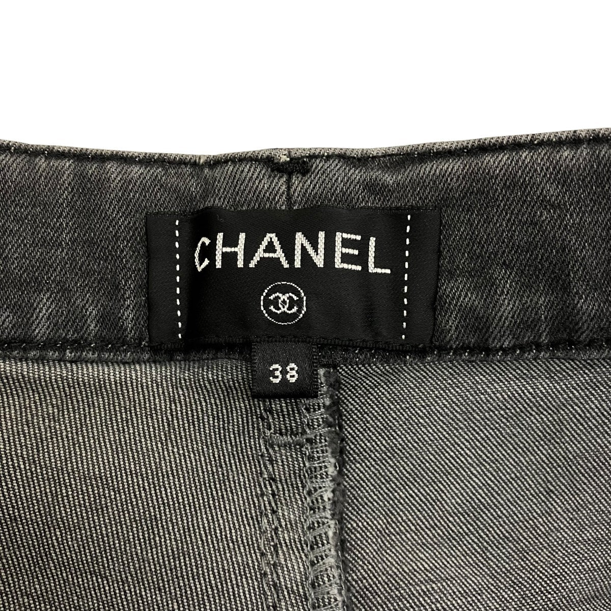 CHANEL スキニーデニムパンツP62010 古着・中古-9枚目のアイテム画像
