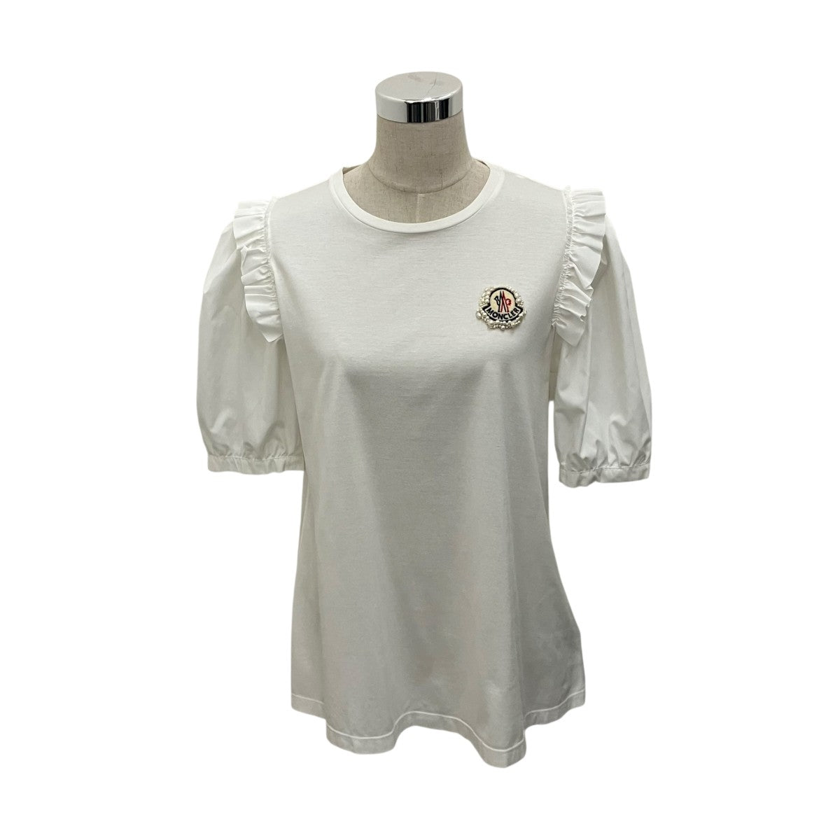 MONCLER×Simone Rocha 【T-SHIRT GIROCOLLO C PATCH】袖切替TシャツE109W8052700 古着・中古-2枚目のアイテム画像