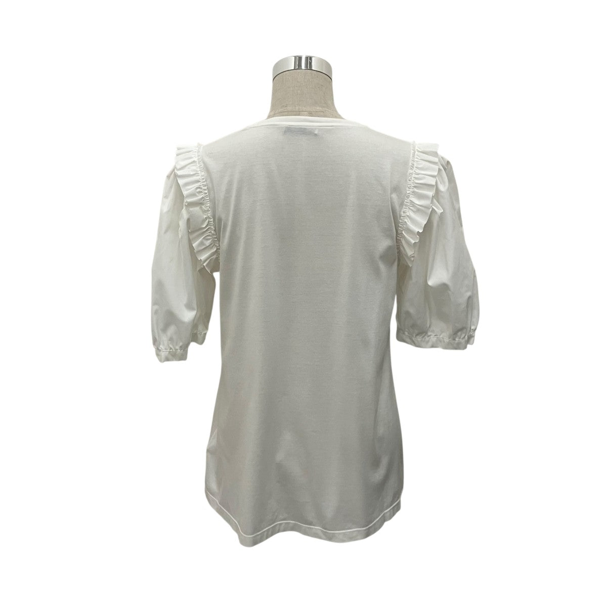 MONCLER×Simone Rocha 【T-SHIRT GIROCOLLO C PATCH】袖切替TシャツE109W8052700 古着・中古-3枚目のアイテム画像