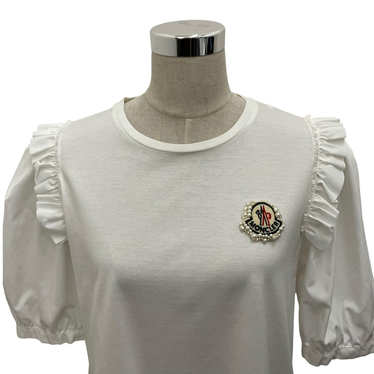 MONCLER×Simone Rocha 【T-SHIRT GIROCOLLO C PATCH】袖切替TシャツE109W8052700 古着・中古-4枚目のアイテム画像