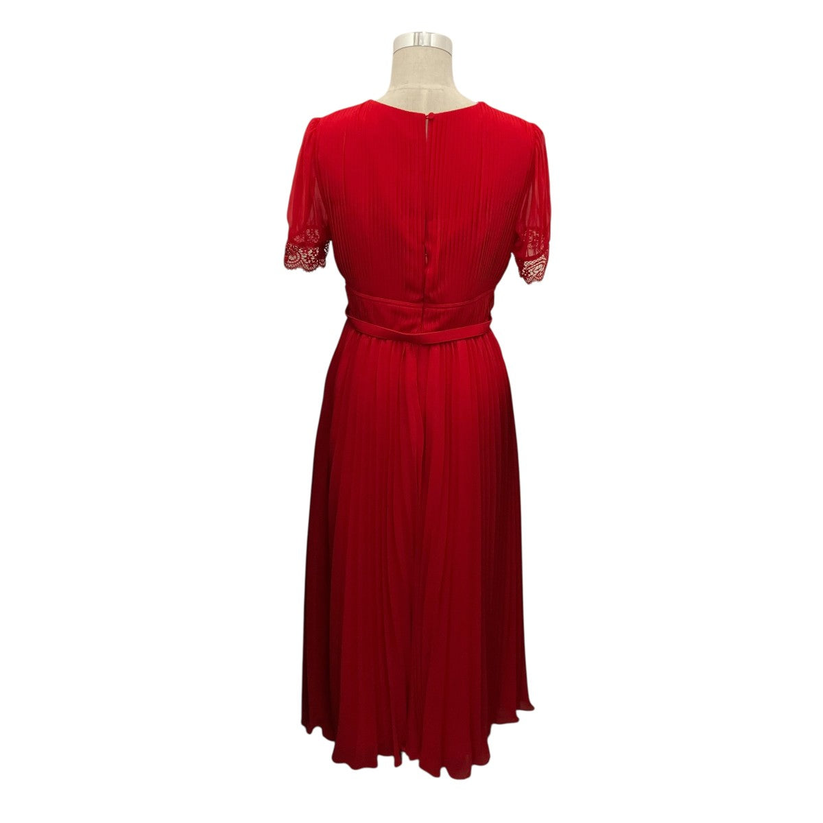 SELF PORTRAIT 【RED CHIFFON MIDI DRESS】シフォンワンピースRS23-908M-R 古着・中古-3枚目のアイテム画像