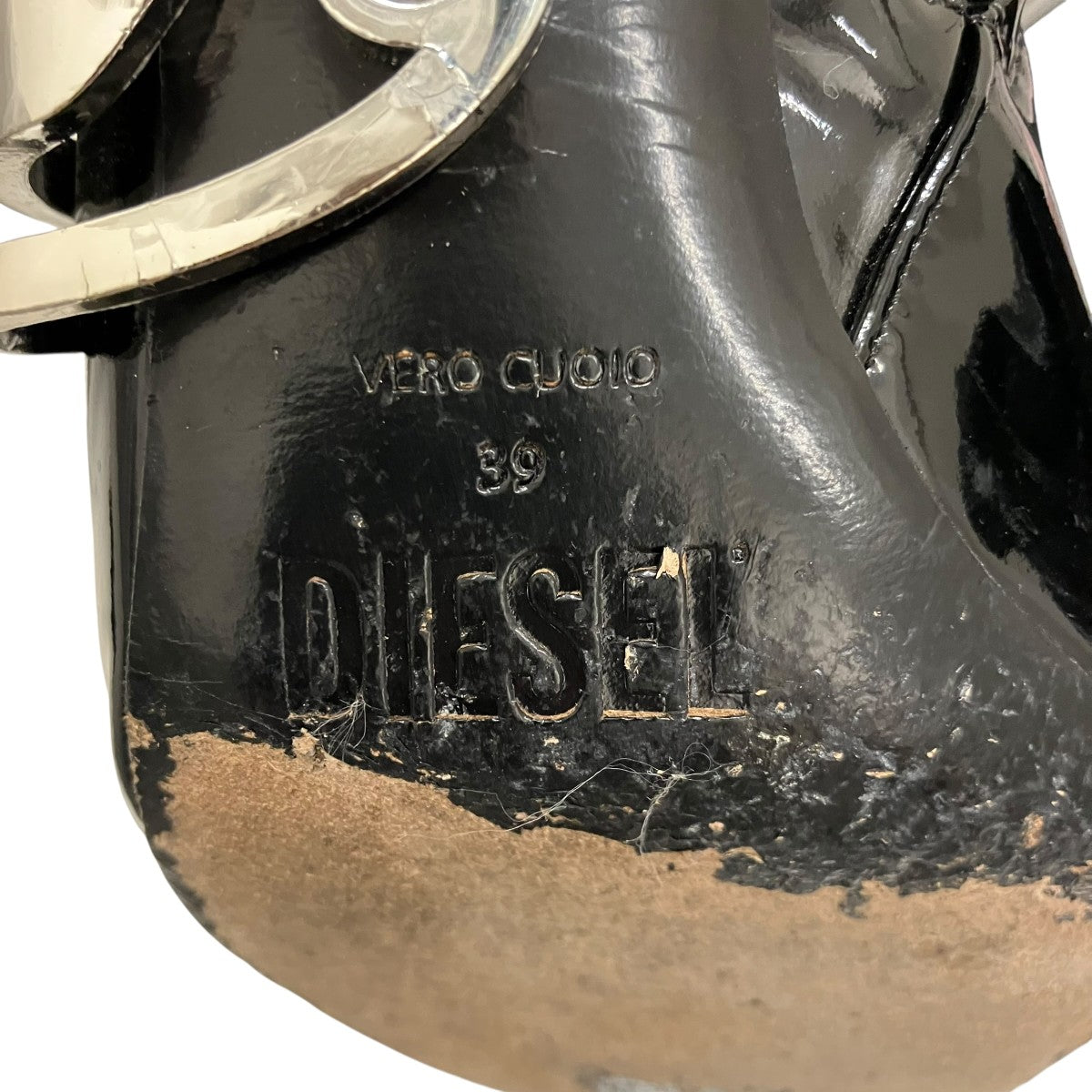 DIESEL 【D-ECLIIPSE BT】パテントサイドジップブーツ 古着・中古-10枚目のアイテム画像