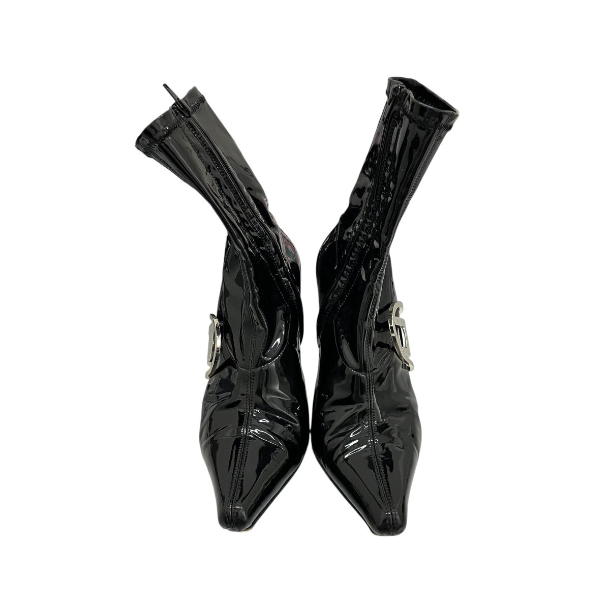 DIESEL 【D-ECLIIPSE BT】パテントサイドジップブーツ 古着・中古-2枚目のアイテム画像