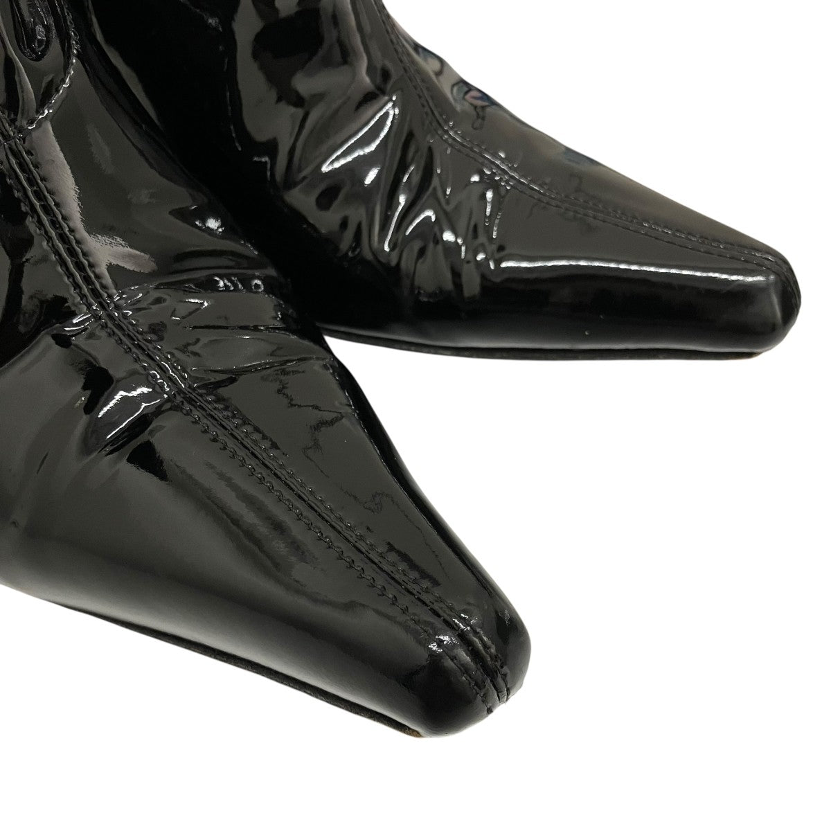 DIESEL 【D-ECLIIPSE BT】パテントサイドジップブーツ 古着・中古-7枚目のアイテム画像