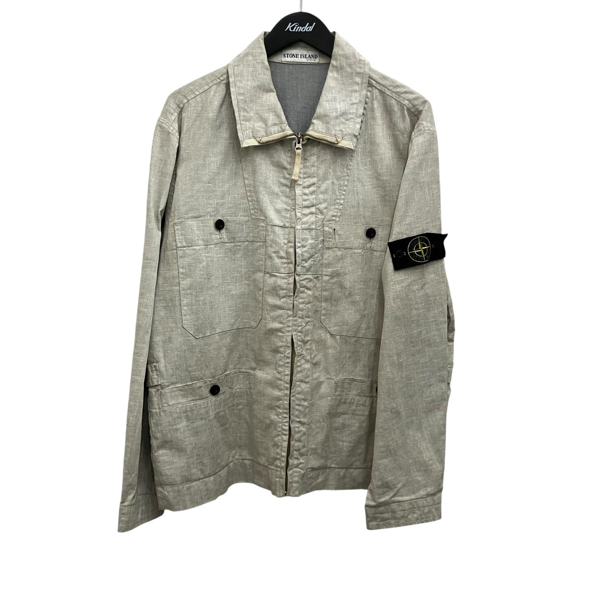 STONE ISLAND 03SSマルチポケットリネンフィールドジャケット38154O56/4041 古着・中古-1枚目のアイテム画像