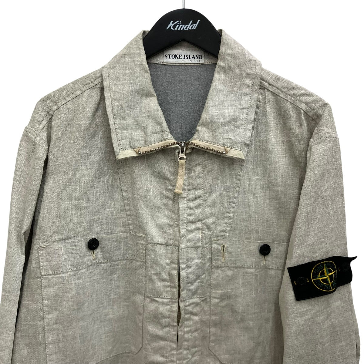 STONE ISLAND 03SSマルチポケットリネンフィールドジャケット38154O56/4041 古着・中古-3枚目のアイテム画像