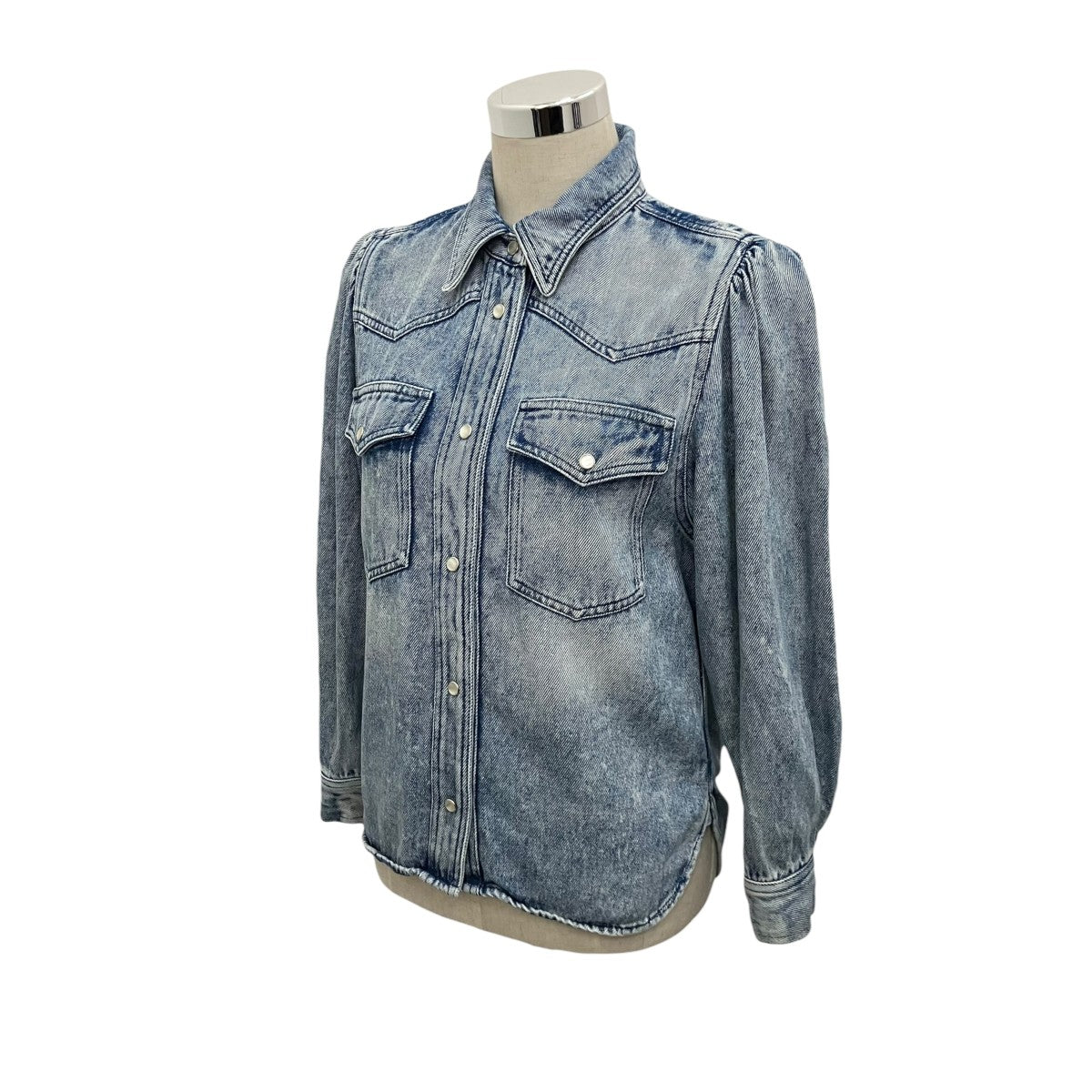 ISABEL MARANT ETOILE 【TAHISSE SHIRT】スナップボタンデニムシャツ 古着・中古-1枚目のアイテム画像